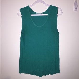 Michael Stars Ribbed Cross Back Tank